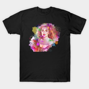 Bette Davis - Splash color art T-Shirt